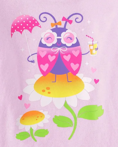 Miniatura 16 de The Children's Place Baby-Girls and Toddler Unicorns,Butterflies,Trends Short Sleeve Graphic T-Shirts,3 Pack