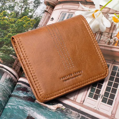 Miniatura 5 de APHISON Billetera para mujer, delgada y pequeña, cartera RFID para mujer, 01A125marrón2, Compacto