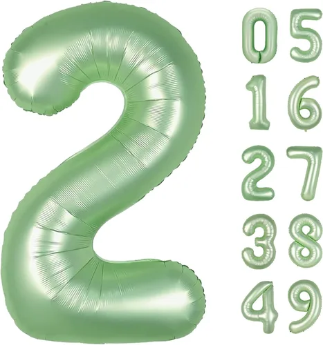 Miniatura 261 de Globo de cumpleaños número 4 dorado de 40 pulgadas, globos gigantes del número cuatro 14 24 34 40 44 2024, globos grandes de lámina de mylar para Oro