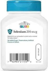 Miniatura 2 de 21st Century Selenio 200 mcg Cápsulas - 60 ct, paquete de 6