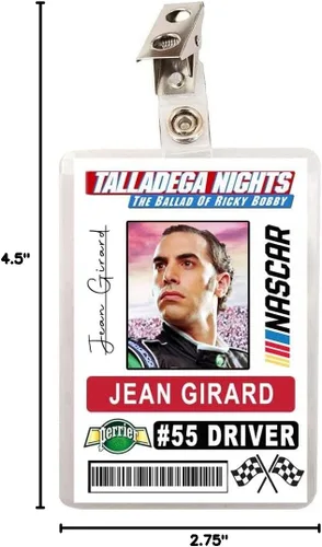 Miniatura 3 de Talladega Nights Jean Girard - Placa de identificación de conductor de coche de carreras