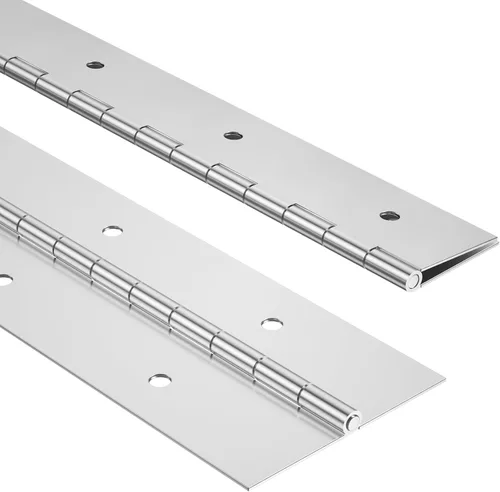 Miniatura 11 de 2 piezas de bisagra de piano de acero inoxidable de 2" x 18", bisagra de piano resistente de 0.060" / 1/16” de espesor con agujeros, bisagras