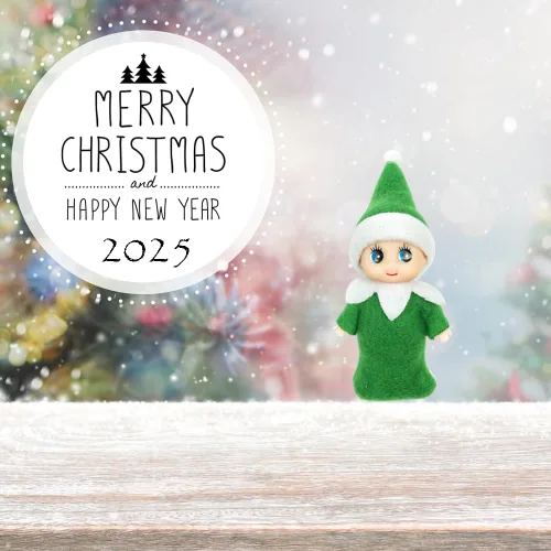 Miniatura 2 de LovelfStory - Accesorios de elfo para bebé, pequeña muñeca elfa de Navidad niña y niño para regalo de Navidad (Verde)