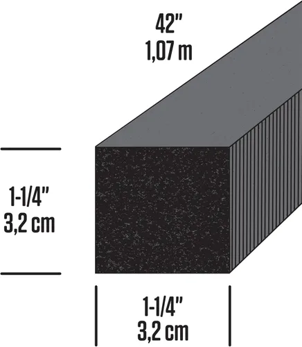 Miniatura 2 de M-D Building Products 02006 - Tira de sellado de espuma gris de 1-1/4 pulgadas x 42 pulgadas, sello de ventana de aire acondicionado, aislamiento