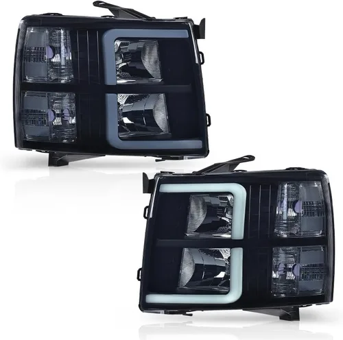 Miniatura 32 de G-PLUS Conjunto de faros, compatible con Chevy Silverado 2007 2008 2009 2010 2011 2012 2013 2014 Chevy Silverado parachoques faro, lente