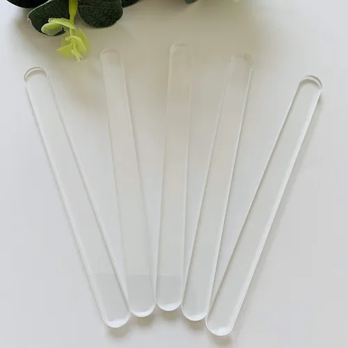 Miniatura 2 de 20 palitos acrílicos para helado de helado y manzana (transparente)