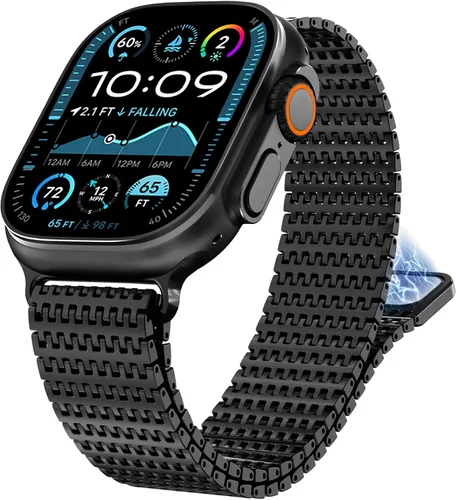 Miniatura 12 de WINGLE Correa de malla magnética para Apple Watch Band Ultra 3/2/1 de 1.929 in, 1.811 in, 1.772 in, 1.732 in, 1.654 in, 1.575 in, 1.614 in, 1.496