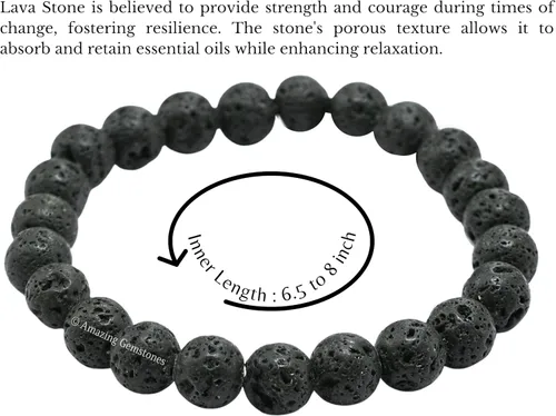 Miniatura 105 de Amazing Gemstone Pulsera de cristal para mujeres y hombres, pulsera de cristal curativo de protección, pulsera elástica con cuentas de piedras