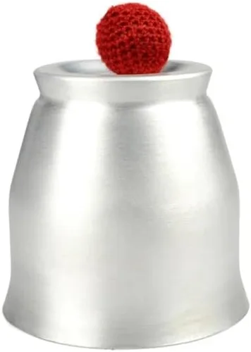 Miniatura 3 de MOMOMAGE Taza de aluminio de lujo para picar, boca ancha (plata, con magnético) Trucos de magia de cerca que aparecen la taza y la bola