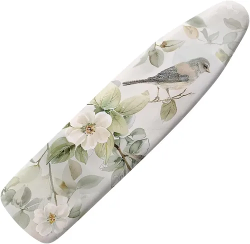 Funda floral a prueba de arañazos para tablas de planchar de tamaño estándar, reflectante, con 3 ganchos y bucles para decoración de tablas de 15 x
