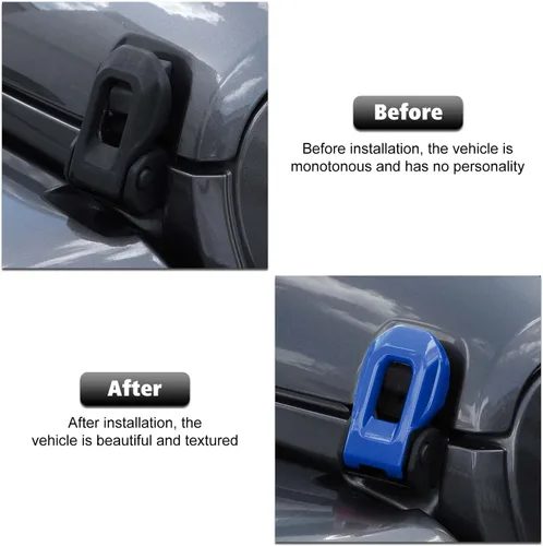 Miniatura 2 de RT-TCZ Cubierta de pestillo de capó, soportes exteriores de bloqueo de capó, accesorios de decoración de ABS para Jeep Wrangler JL JLU y Gladiator