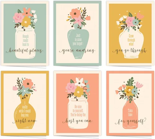 Miniatura 11 de Canopy Street Bestie Food - Tarjetas de notas / 4 5/8 pulgadas x 6 1/4 pulgadas / 12 tarjetas de felicitación ilustradas de Thinking Of