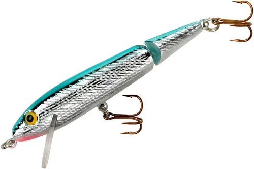 Miniatura 13 de Rebel Lures Señuelo de pesca de pececillo articulado en forma de cangrejo Plateado/Azul