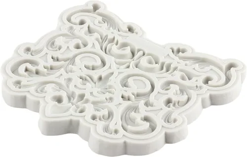 Miniatura 9 de Molde de Fondant Barroco Moldes de Silicona de Volutas de Calados de Encaje Moldes de Filigrana 3D Esculpidos para Decoración de Tartas de Azúcar