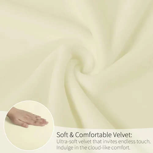Miniatura 3 de MOSAYT Juego de 2 fundas elásticas de terciopelo para sillas de comedor, fundas suaves con tela extraíble gruesa para sillas Parsons, protectores