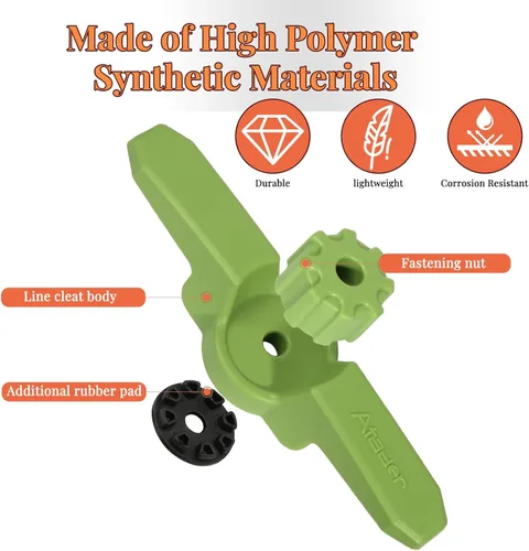 Miniatura 4 de Soporte de riel para tacos de kayak, tacos de riel de kayak extendidos para accesorios de kayak de montaje en riel, clavija de línea de montaje