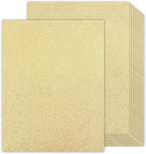 Miniatura 19 de Cartulina de Purpurina Rosa Doble Cara - Goefun 24 Hojas 12x12, 280 g/m²/100 LB Papel Metálico Rosa para Tarjetas de San Valentín, Decoración