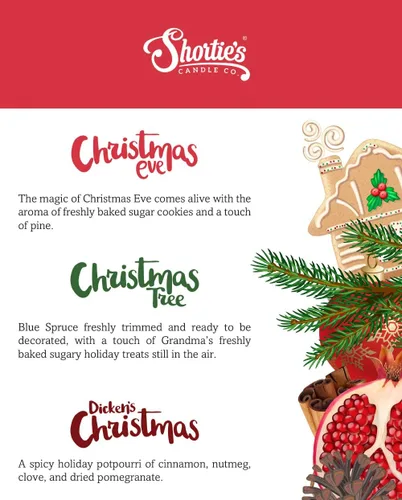Miniatura 5 de Velas navideñas de alta calidad, paquete de 3 (18 velas de té altamente perfumadas) – Dicken's Navidad, árbol de Navidad, Nochebuena – Hecho