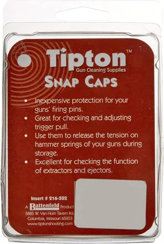 Miniatura 2 de Tipton Casquillos de Fogueo para Pistola con Cebador Falso y Diseño Reutilizable para Disparo en Seco, Mantenimiento de Armas, Almacenamiento