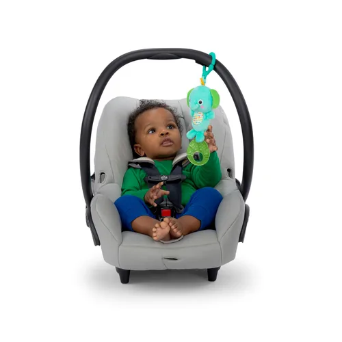Miniatura 3 de Bright Starts Tug Tunes - Juguete para cochecito y transportadores, elefante, unisex, recién nacido +