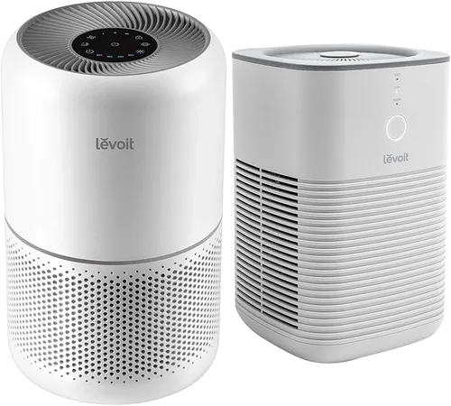 LEVOIT Purificador de aire para alergias en el hogar, pelo de mascotas, 1095 pies 2, Core300-P y purificador de aire HEPA de escritorio para