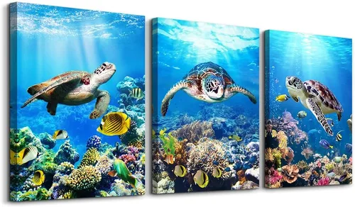 Miniatura 28 de Lienzo decorativo para pared de dormitorio, sala de estar, impresiones en lienzo, obras de arte, decoración de pared de baño, plantas verdes, Verde