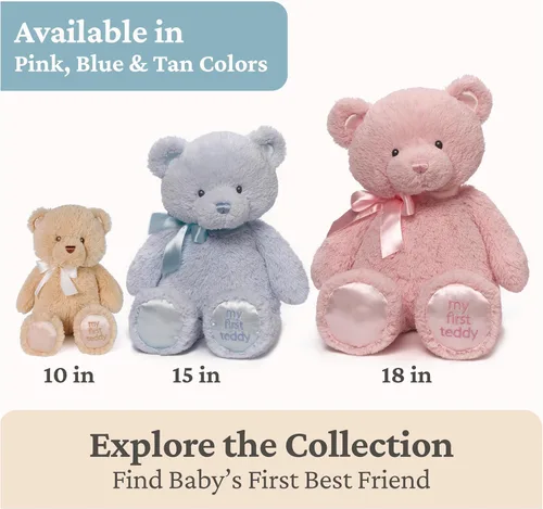 Miniatura 7 de GUND Baby My First Teddy Bear - Peluche de animal ultra suave para bebés y recién nacidos, color bronceado, 10 pulgadas