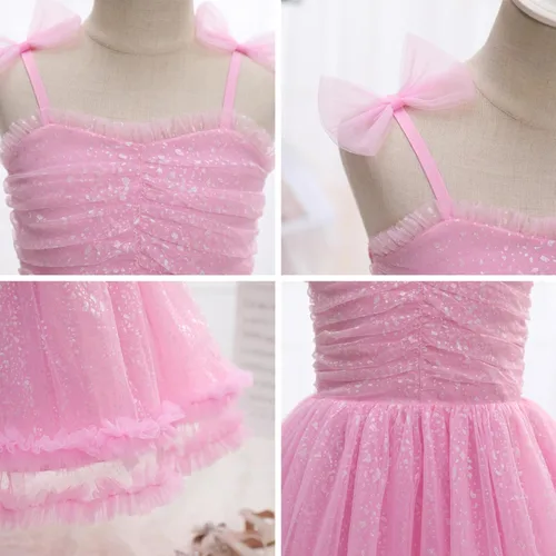 Miniatura 187 de IMEKIS Vestido de princesa de cumpleaños para niña pequeña, confeti brillante, bohemio, arco iris, pastel, sesión de fotos, traje para 1-6T