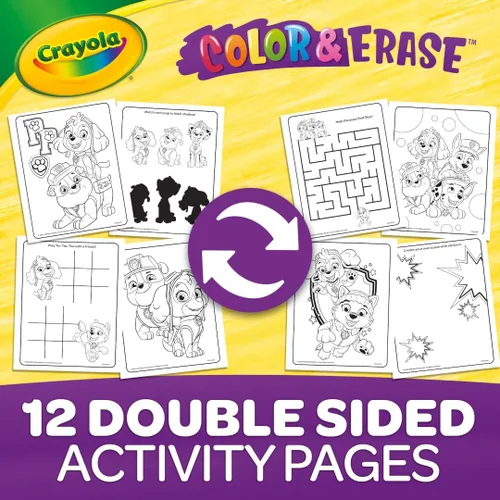 Miniatura 3 de Crayola PAW Patrol Hoja de Actividad con Pegatinas, 12 Páginas para Colorear de PAW Patrol, Más de 100 Pegatinas, Actividad para Viajar, Juguetes