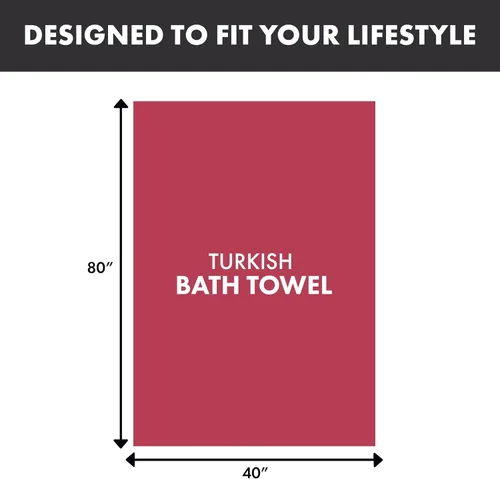 Miniatura 4 de THIRSTY Towels Toalla de baño de lujo de 40 x 80 pulgadas, 100% algodón turco, ultra suave, gruesa y absorbente, para baño, spa, playa y piscina