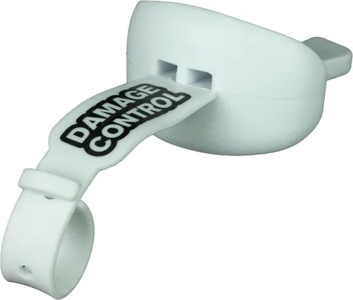 Miniatura 10 de DAMAGE CONTROL Protector bucal con correa permanente para casco, protector bucal juvenil para proteger labios y dientes, chupete sin ebullición