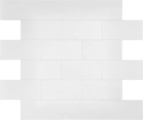 Miniatura 10 de Avant Decor 8 azulejos Azulejos de metro compuesto de piedra Pelar y pegar cocina en muro para pegar en la pared, fácil instalación de Blanco