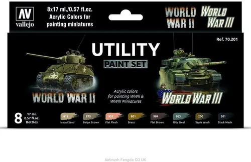 Miniatura 4 de Vallejo - Set de Pintura para Modelismo WWII Waffen SS Alemán Tonos Militares Históricos Colores Acrílicos Compatibles con Pinceles y Aerografos