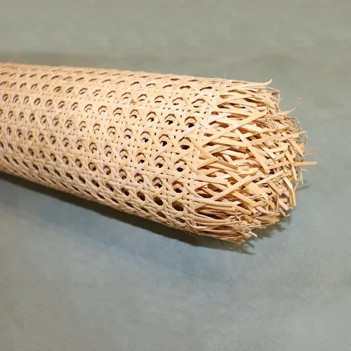 Miniatura 2 de Cincha de ratán de 24 pulgadas de ancho para proyectos de enlatado, caña de malla abierta pretejida natural, hoja de cincha de caña (2 pies)