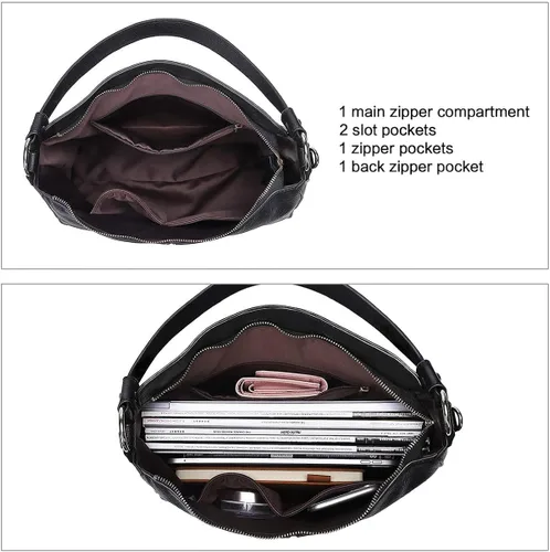 Miniatura 6 de CLUCI Cartera de mujer grande de cuero diseñador cremallera alrededor titular de la tarjeta de viaje embrague muñeca negro paquetes con mujer cuero