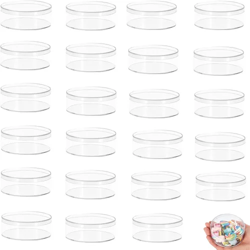 Miniatura 12 de KissYou Caja de acrílico para caramelos, cajas de exhibición transparentes con tapa de plástico pequeño, cubo cuadrado de plástico, caja