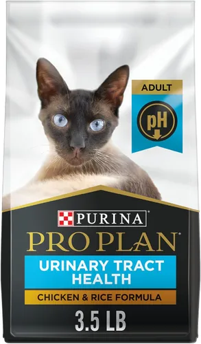 Purina Pro Plan Comida para gatos para el tracto urinario, fórmula de pollo y arroz - Bolsa de 3.5 libras