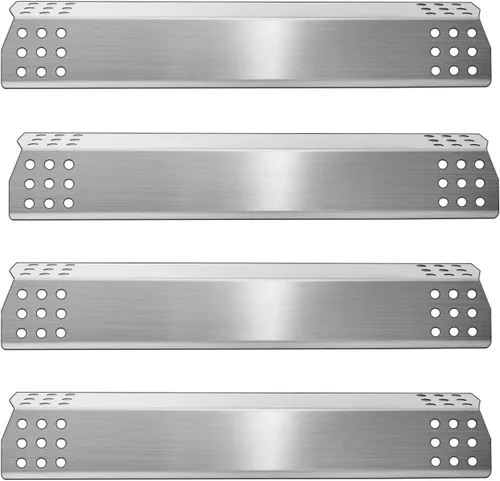 Kalomo 15 1/8 x 3 1/4 pulgadas, piezas de placas térmicas para modelos Master Forge 1010048, cubierta de quemador de escudo térmico, domador de