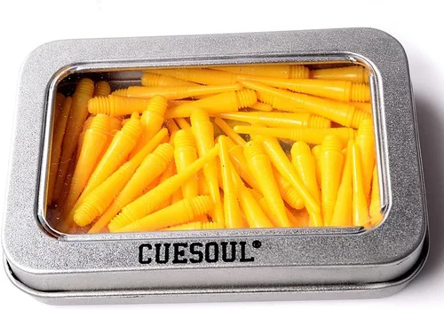 Miniatura 3 de CUESOUL 100 puntos de punta suave para dardos de punta suave Amarillo