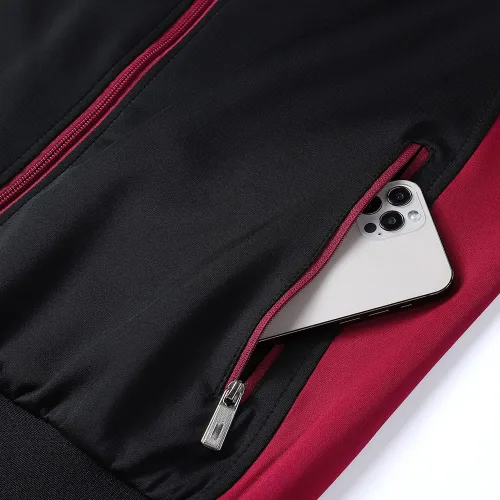 Miniatura 6 de Conjunto deportivo casual de manga larga para hombre, sudadera con cremallera completa, chaqueta y pantalones para correr, trajes de 2 piezas