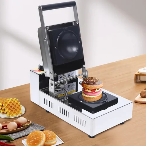 Miniatura 4 de Máquina para hacer hamburguesas de helado de 1000 Kw, máquina para hacer hamburguesas ovfo para encimera, sandwichera de helado 122-482℉