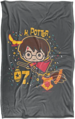 Miniatura 2 de Harry Potter H. Potter 07 Quidditch Chibi Silky Touch Manta súper suave 36 x 58 pulgadas, H. Potter 07 Quidditch Chibi