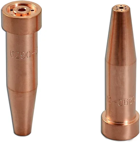 Miniatura 11 de RIVERWELD Puntas de corte de acetileno 6290 tamaño 2 y 6290-2 para soplete de cortador de oxígeno Oxy Oxyfuel hecho de cobre, paquete de 2