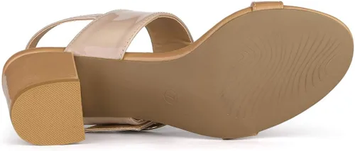 Miniatura 6 de Allegra K Sandalias de tacón alto para mujer
