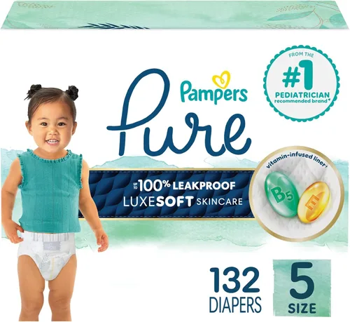Miniatura 21 de Pañales para recién nacido/talla 1 (8-14 libras), 35 unidades – Pampers Pure Protection desechables para bebé, protección hipoalergénica y sin