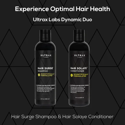 Miniatura 6 de Hair Surge Shampoo y Hair Solaye Conditioner Bundle (8 fl oz) Espesa el cabello, reduce la rotura, promueve el crecimiento, fortalece los Champú +