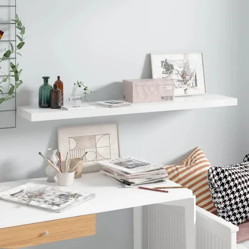 Miniatura 16 de Estantes flotantes de pared, juego de 4 estantes decorativos para montar en la pared, estante colgante con soportes invisibles para decoración
