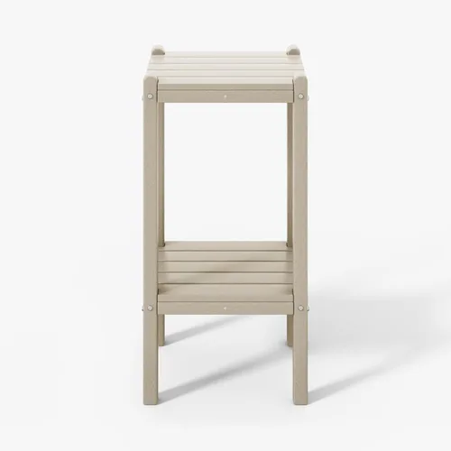 Miniatura 27 de WestinTrends Ashore - Mesa auxiliar Adirondack moderna para patio al aire libre, madera envejecida Roble (Weathered Wood)