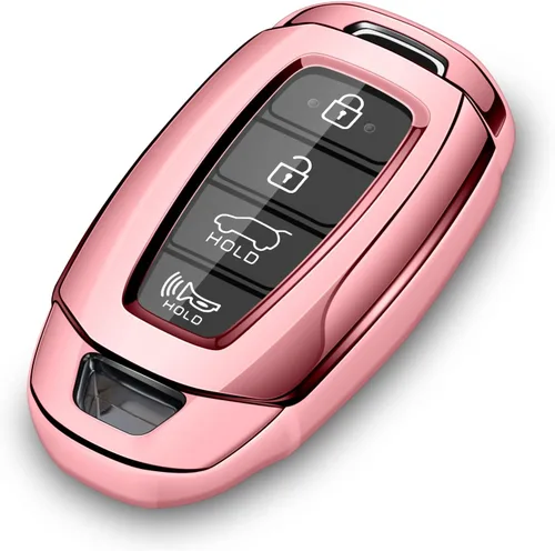 Miniatura 6 de Funda para Llavero de Coche Compatible con Estuche de Llave Hyundai Protector Rosa Portallaves
