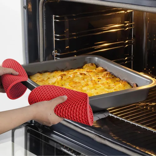 Miniatura 2 de Salvamanteles de silicona para ollas y sartenes calientes, 4 soportes flexibles multiusos para ollas calientes, resistentes al calor para platos